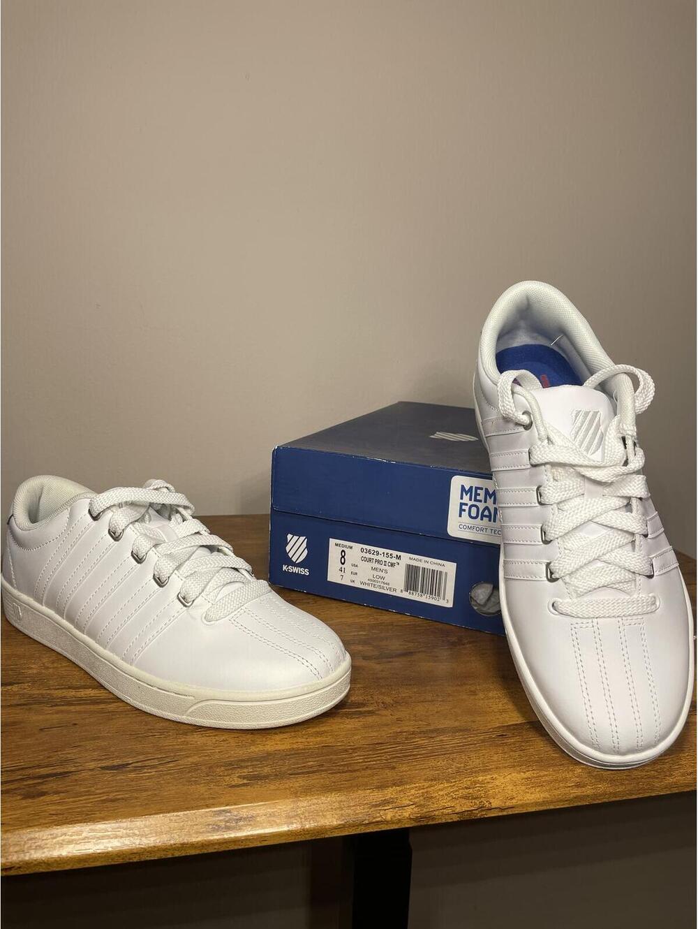 K-Swiss Court Pro II CMF Sneaker Clean Men 8 Women 9.5 NWT